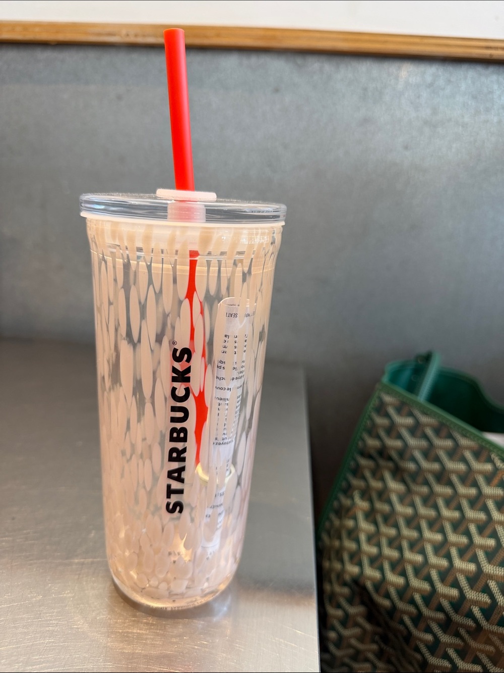 NWT Starbucks fall 2026 pumpkin glass cold cup Tumbler with Straw - Picture 6 of 6